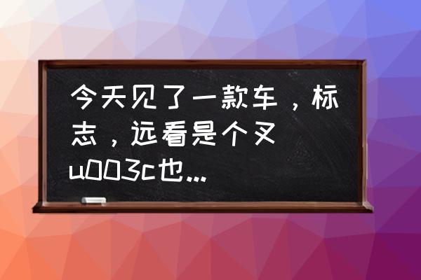 两个像叉子的车标志是什么车 今天见了一款车，标志，远看是个叉 \u003c也就是x的样子》 好像是两把刀，车型有点像丰田锐志，这是什么牌子的车啊？