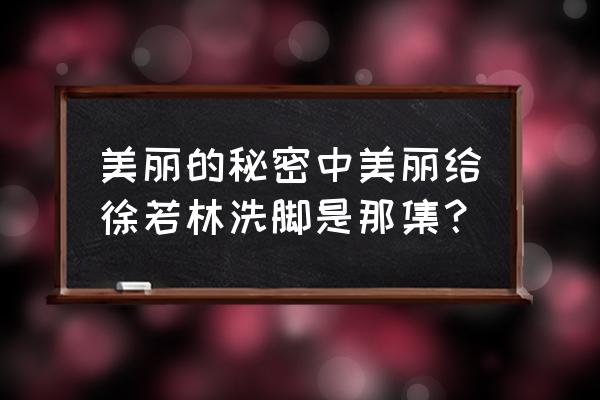 美丽的秘密第一季徐若琳 美丽的秘密中美丽给徐若林洗脚是那集？