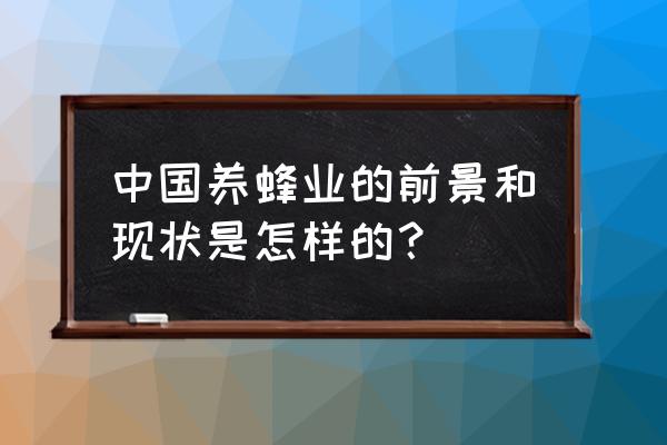 蜜蜂养殖前景和销路 中国养蜂业的前景和现状是怎样的？