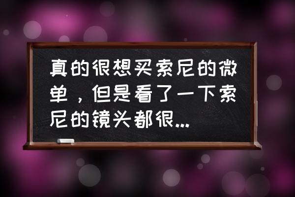 最贵的单反镜头大概多少钱 真的很想买索尼的微单，但是看了一下索尼的镜头都很贵！有没有大神有不错的推荐。谢谢~？