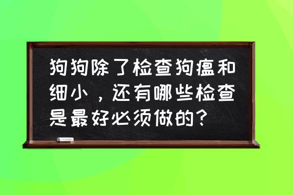 防止被宠物医院忽悠的五条建议 狗狗除了检查狗瘟和细小，还有哪些检查是最好必须做的？